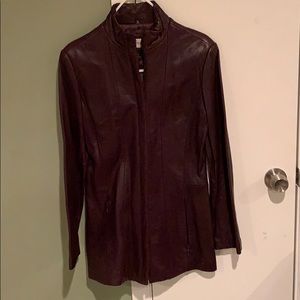 Jones New York leather jacket.  Plumb size small.